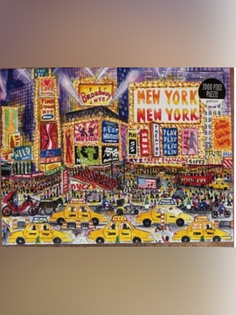 Galison 2000 Piece "Great White Way" Puzzle